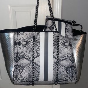Snakeskin Neoprene Tote